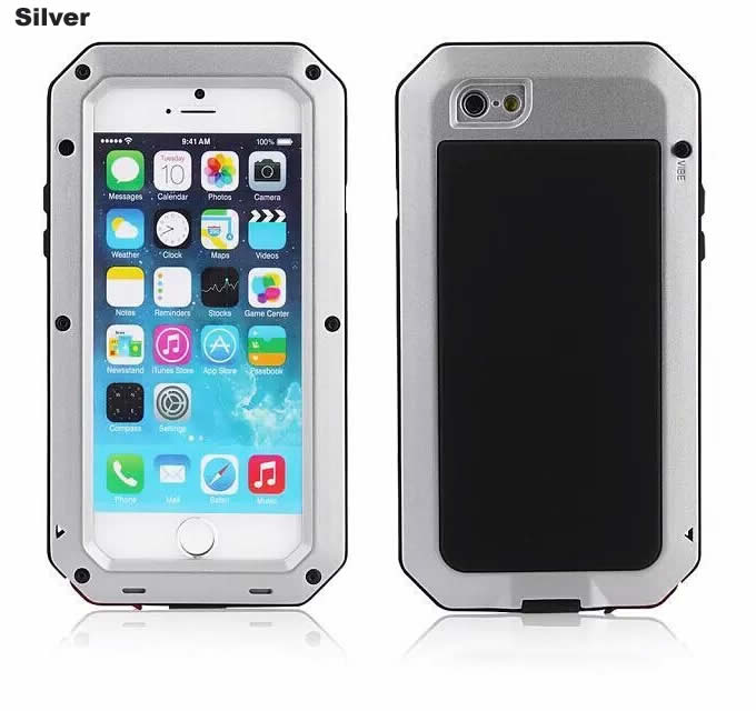 Aluminum Alloy Metal Glass Protection  Waterproof Shockproof  iPhone 6s 6 Plus Case Cover